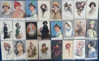 Postcards, a collection of 69 cards to comprise Barribal signed cards (35) and a selection of