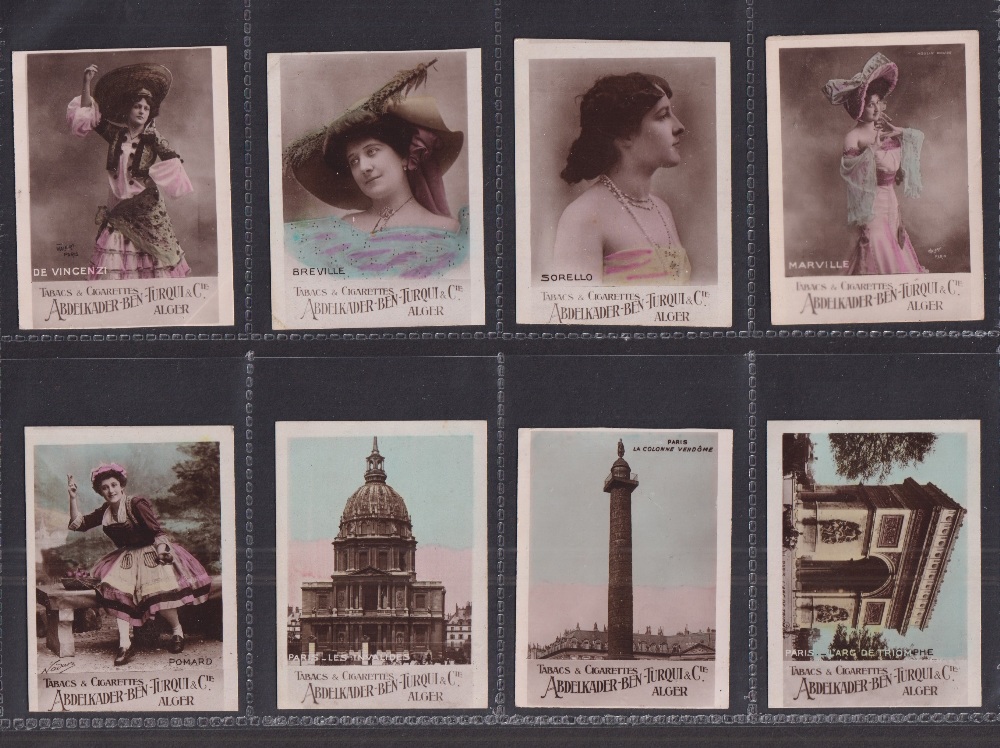 Cigarette cards, Algeria, Abdelkader-Ben-Turqui, Photo Series 1 (A), Actresses, Views, Aviators, - Image 3 of 4