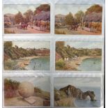 Postcards, an album of approx. 300 A.R. Quinton cards published by J. Salmon featuring UK scenes