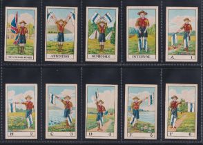 Cigarette cards, BAT (plain back), Boy Scouts Signalling (English Captions), set 30 cards (gd)