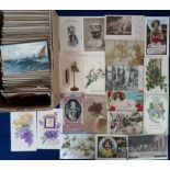 Postcards, a selection of approx. 600 early Subject cards to include railway, social history,