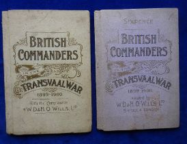 Cigarette card booklets, Wills, British Commanders in the Transvaal War, 2 versions, one with "price