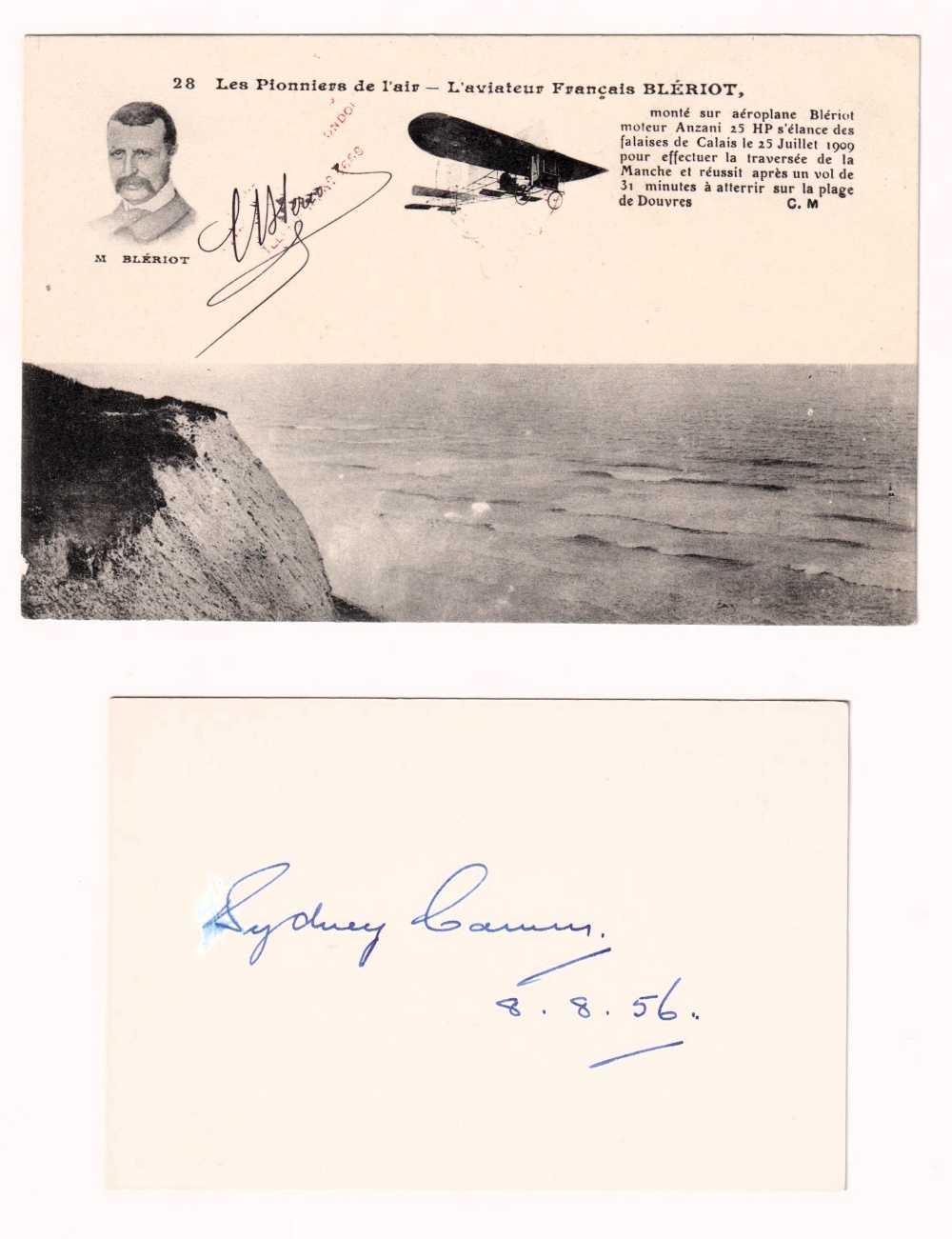 Autographs, Aviation, 4 autographs to comprise Sydney Camm (1893-1966) designer of the Hawker - Image 2 of 2
