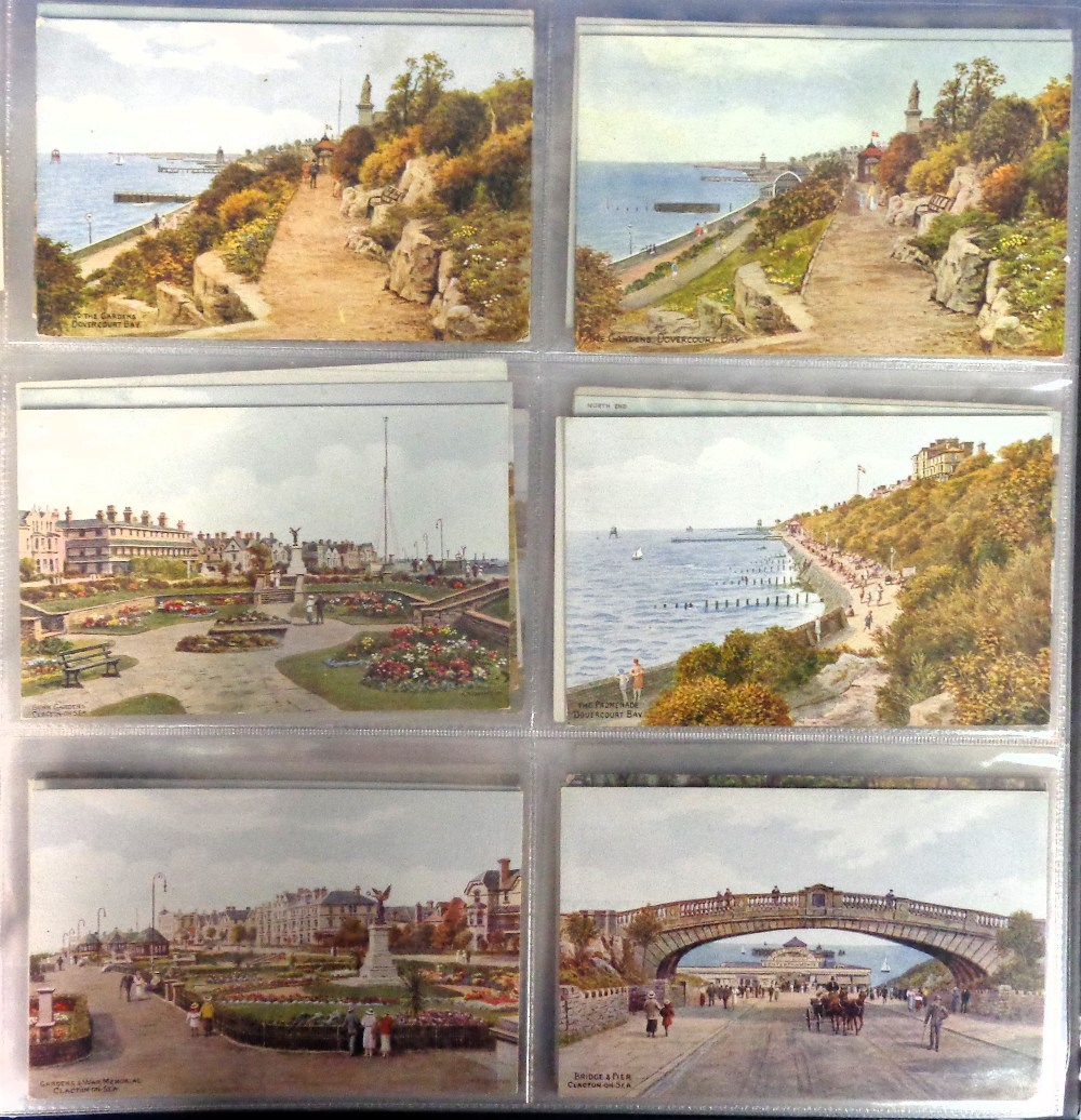 Postcards, an album of approx. 190 A.R. Quinton cards published by J. Salmon featuring UK scenes - Image 2 of 3