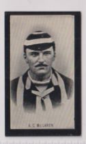 Cigarette card, Smith's Champions of Sport (Red back), Cricket, type card, A. C. McLaren, 'Morning