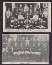 Football postcards, Plymouth Argyle, 2 printed Team Group cards, one undated (p.u. 1904), the