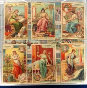 Trade cards, Liebig, a collection of 50 sets S601-S650, mixed language editions German, French,