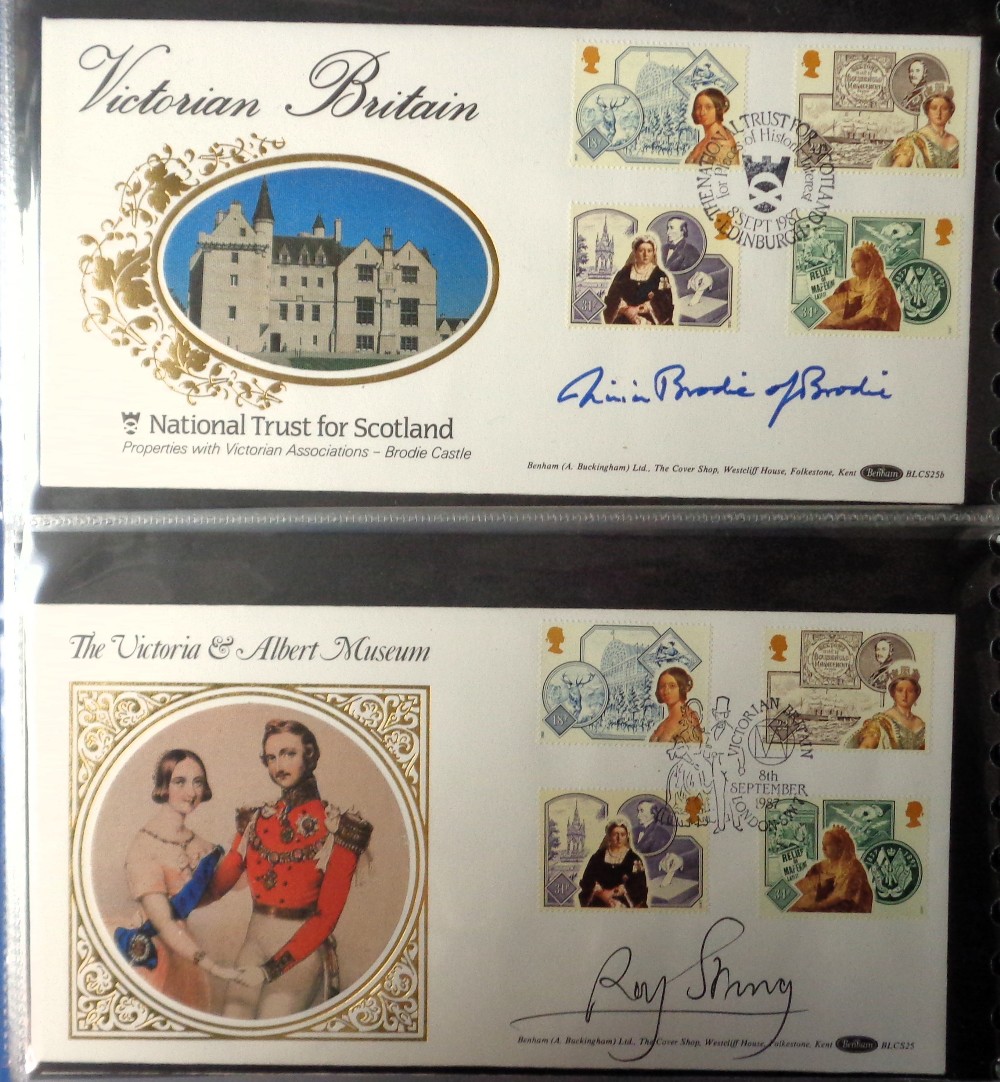 Stamps, Collection of autographed covers by Benham to include Magnus Magnusson, David Putnam, - Image 2 of 3