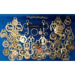 Collectables, Horse Brasses, 50+ brasses to include a vintage Winston Churchill example together