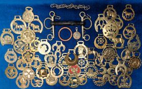 Collectables, Horse Brasses, 50+ brasses to include a vintage Winston Churchill example together