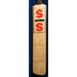 Cricket autographs, a Stuart Surridge bat complete with signatures from the West Indies v England