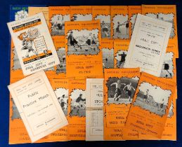 Football programmes, Hull City Homes 1949/50, 28 programmes, inc., Public Practice Match 13 Aug
