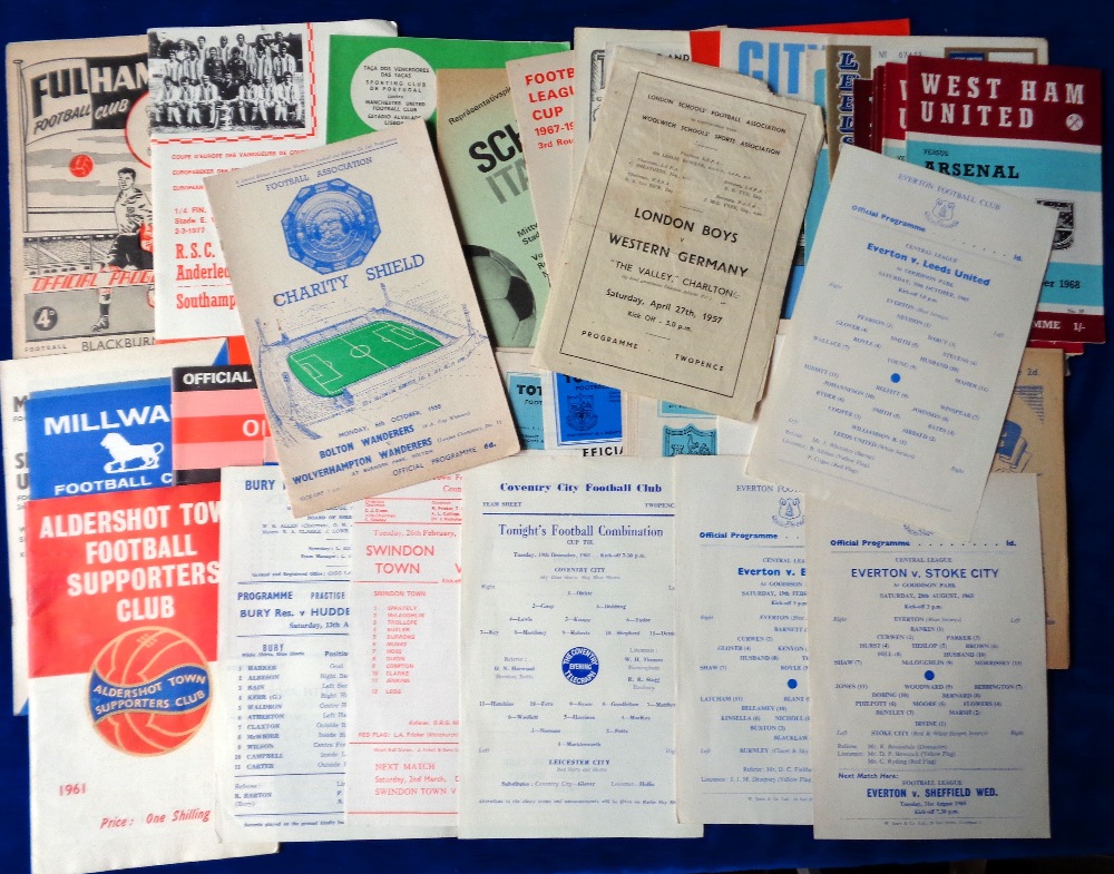 Football programmes, a selection of approx. 50 programmes, mostly 1960's but including a few earlier