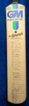 Cricket autographs, England & Australia, a Gunn & Moore cricket bat complete with original