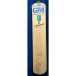 Cricket autographs, England & Australia, a Gunn & Moore cricket bat complete with original