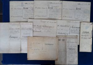 Deeds, Documents and Indentures, Kent, 84 vellum and paper documents 1752-1960s though most appear