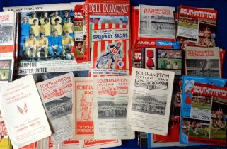 Football programmes, Southampton FC, a collection of approx. 160 programmes, 1950's / 70's, mostly