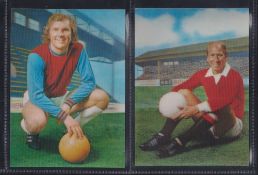 Trade cards, Football, The Sun 3d Gallery of Football Stars, set P50 lenticular cards. Including