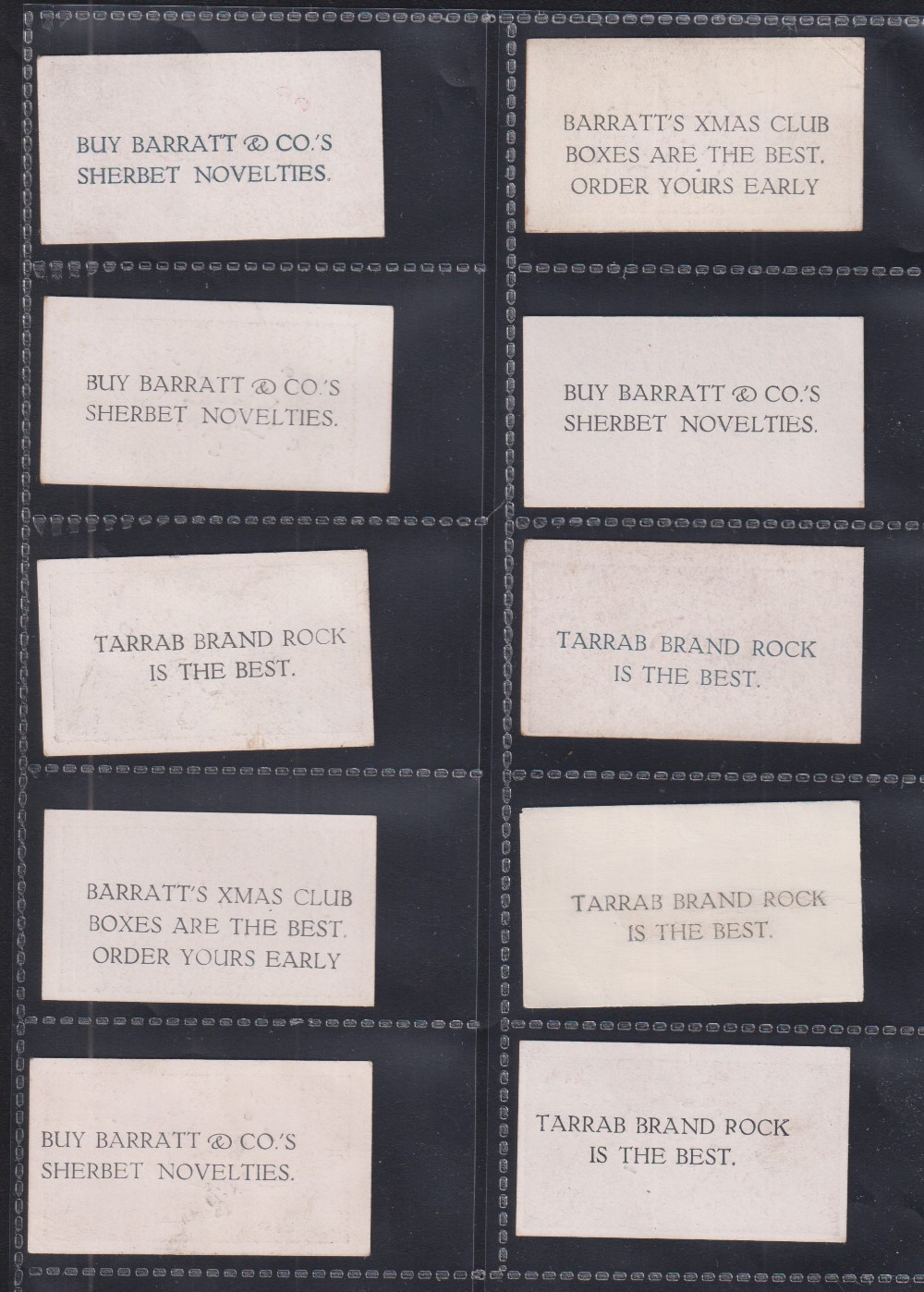 Trade cards, Barratt's, Football Stars (Hand-coloured), ten cards, J. Jenkins Brighton, Fred - Image 2 of 2