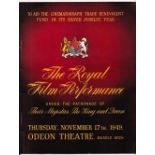 Entertainment, Souvenir Programme for the 17th November 1949 Royal Film Performance at the Odeon