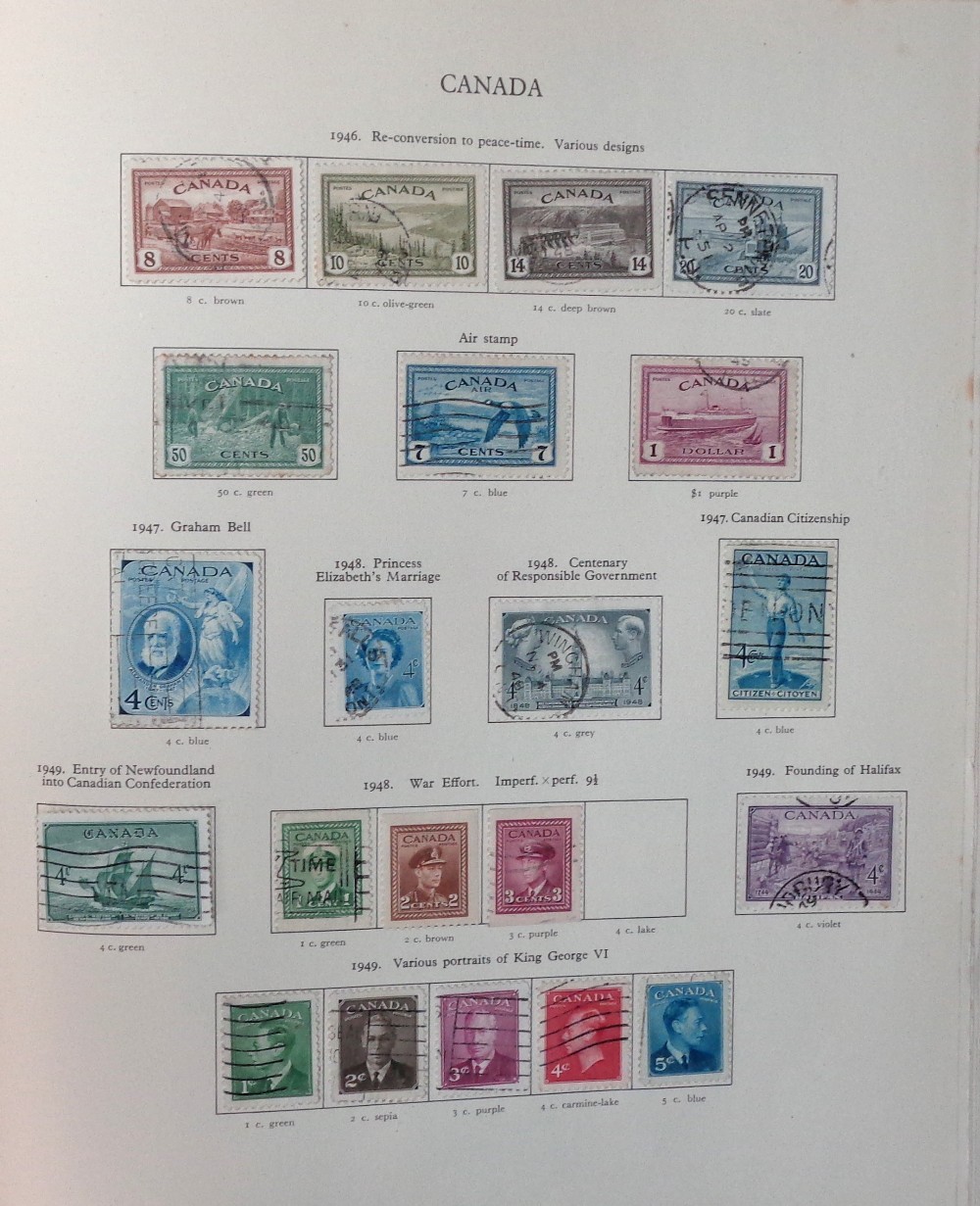 Stamps, KGVI mint and used collection housed in a Stanley Gibbons New Age album with printed pages - Image 3 of 6