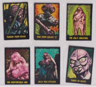 Trade cards, A&BC Bubble Outer Limits, set 50 cards (gen. gd some fair numbers 13 & 32 have felt tip