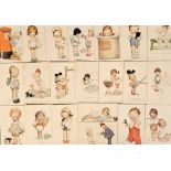 Postcards, Mabel Lucie Attwell a collection of approx. 50 cards, subjects include postmen, weddings,