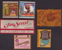 Cigarette packets, selection of 6 packets, all hulls only, B. Morris, 5 packets, 'Chu Chin Chow', '