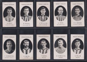 Cigarette cards, Taddy, Prominent Footballers (With Footnote), 19 cards, Middlesbrough (1), New
