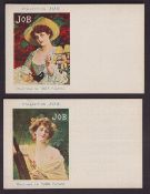 Tobacco advertising, Job, two postcards, Calendrier 1904 & 1905 both illustrated by Gervais (both