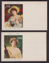 Tobacco advertising, Job, two postcards, Calendrier 1904 & 1905 both illustrated by Gervais (both