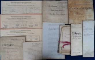 Deeds, Documents and Indentures, Cheshire, including Congleton, Biddulph, Macclesfield, Poynton