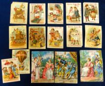 Trade cards, USA, Franck Coffee, a collection of 15 non-insert advertising cards, mostly with images