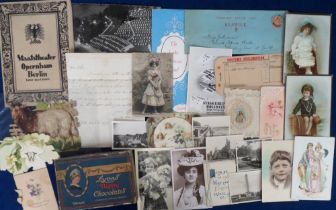 Ephemera, a selection of 180+ items dating from the 1820s to the 1950s to include a 1920 Unter den