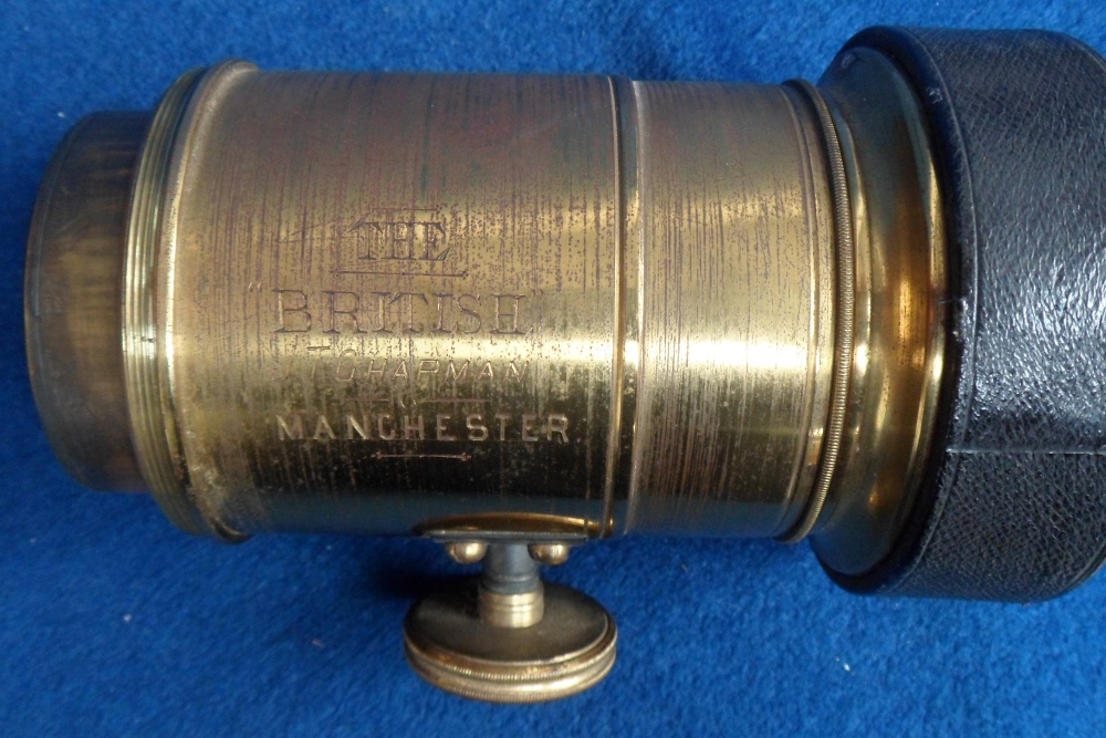 Collectables, a Victorian brass and mahogany magic lantern by J.T. Chapman Photographic Chemist of - Image 4 of 4