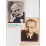 Autographs, Music, 2 (7 x 5") signed portrait photographs, with Arturo Toscanini (1867-1957),