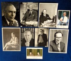 Autographs, Conservative Politicians, 9 signed photos to comprise 1st Earl of Birkenhead Frederick