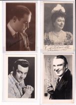 Autographs, 4 signed RPs (one plain back) of famous opera singers. Includes Mario Lanza (1951),