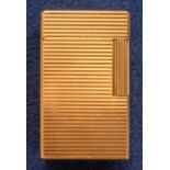 Collectables, Lighter, an S.J. Dupont 1970s gold plated lighter no:S7DD19 (gd)