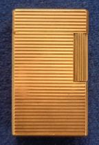 Collectables, Lighter, an S.J. Dupont 1970s gold plated lighter no:S7DD19 (gd)