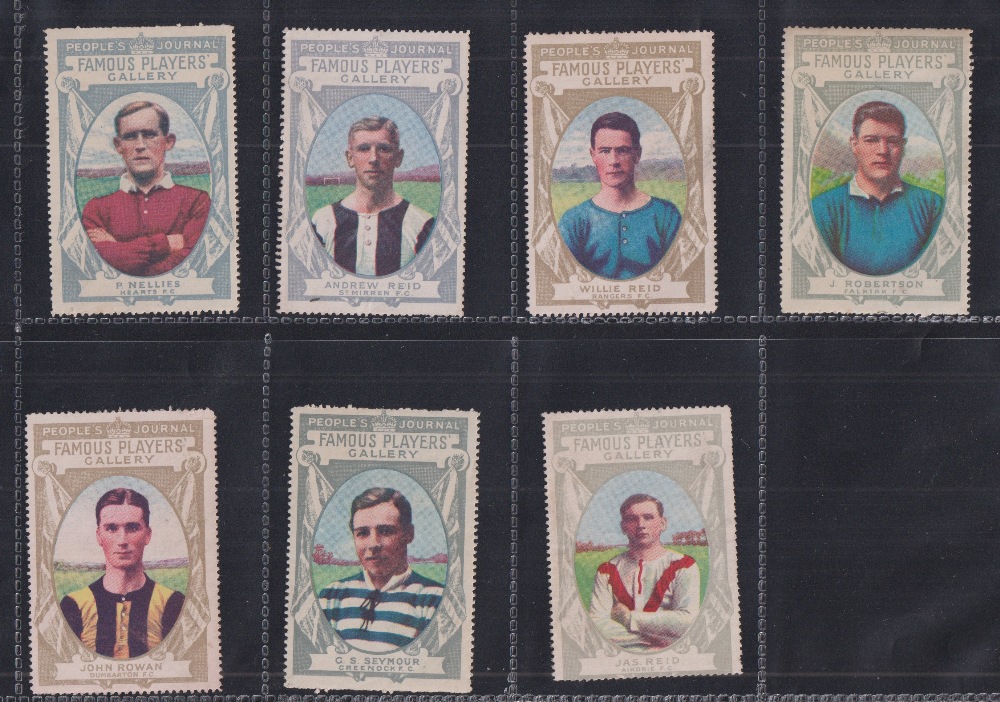Trade cards, People's Journal, Famous Players Gallery (Scottish Footballers) 'M' paper stamp style - Image 3 of 4