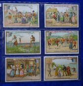 Trade cards, Liebig, a collection of 50 sets S701-S750, mixed language editions German, French,