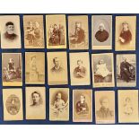 Photographs, a collection of approx. 150 cartes de visite to include children, families,