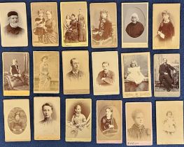 Photographs, a collection of approx. 150 cartes de visite to include children, families,