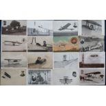 Postcards, Aviation, a good mixed aviation collection of approx. 30 cards of aircraft and pilots,