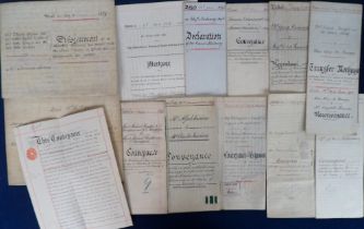 Deeds, Documents and Indentures, Worcestershire, 78 vellum and paper documents 1753-1931, all