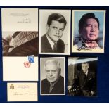 Autographs, Politics, 6 autographs to comprise Ferdinand Marcos (1917-1989) Filipino politician, a