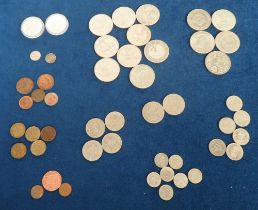 Coins, a selection of British coins to include 9 £5 coins, 2 2020 Half Crowns ('Never Was So Much