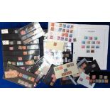 Stamps, GB postage due stamps, mint and used collection on album leaves, stock cards, packets and