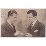 Autographs, Jimmy Nervo (1897-1975) and Teddy Knox (1896-1974) 2 of the original Crazy Gang members,